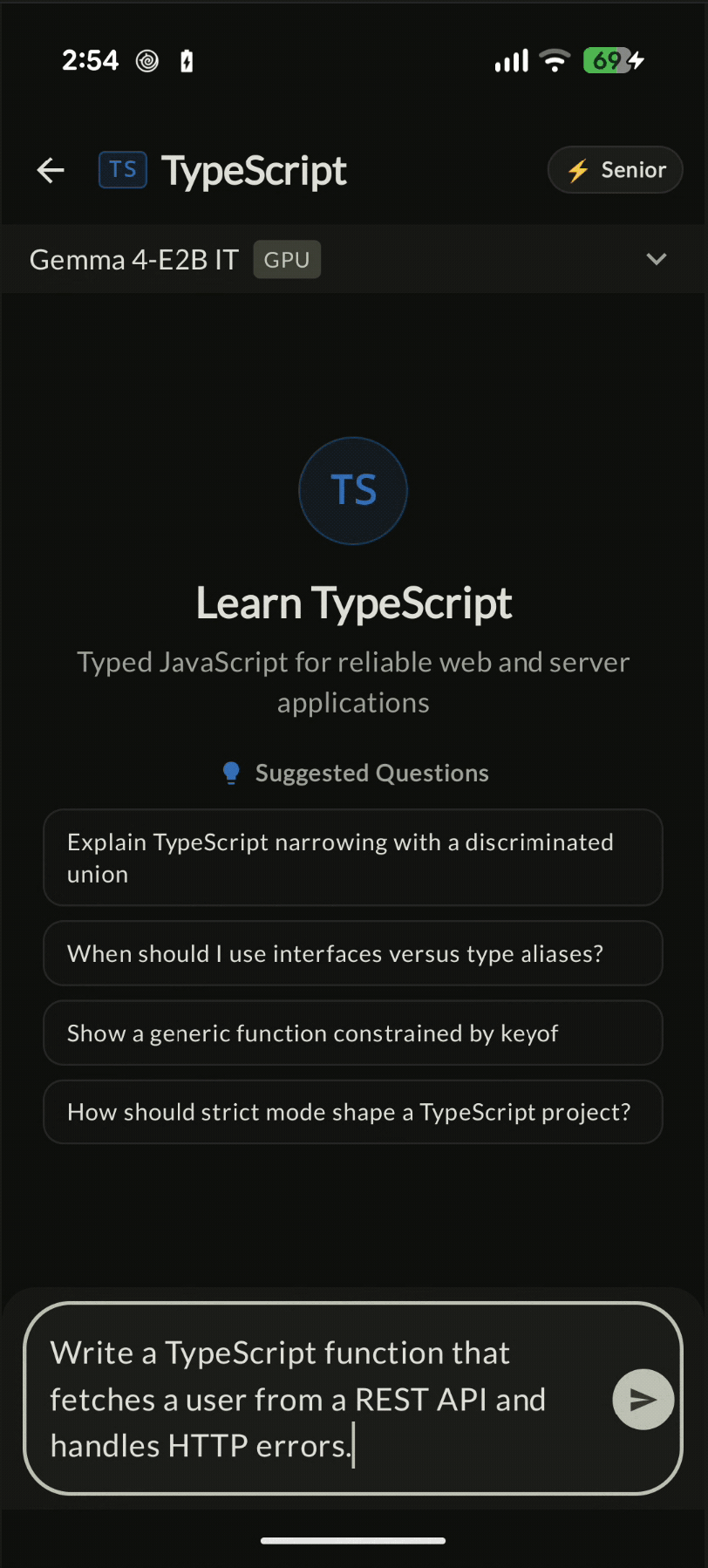 Demo of StreamingSyntaxHighlightedCode